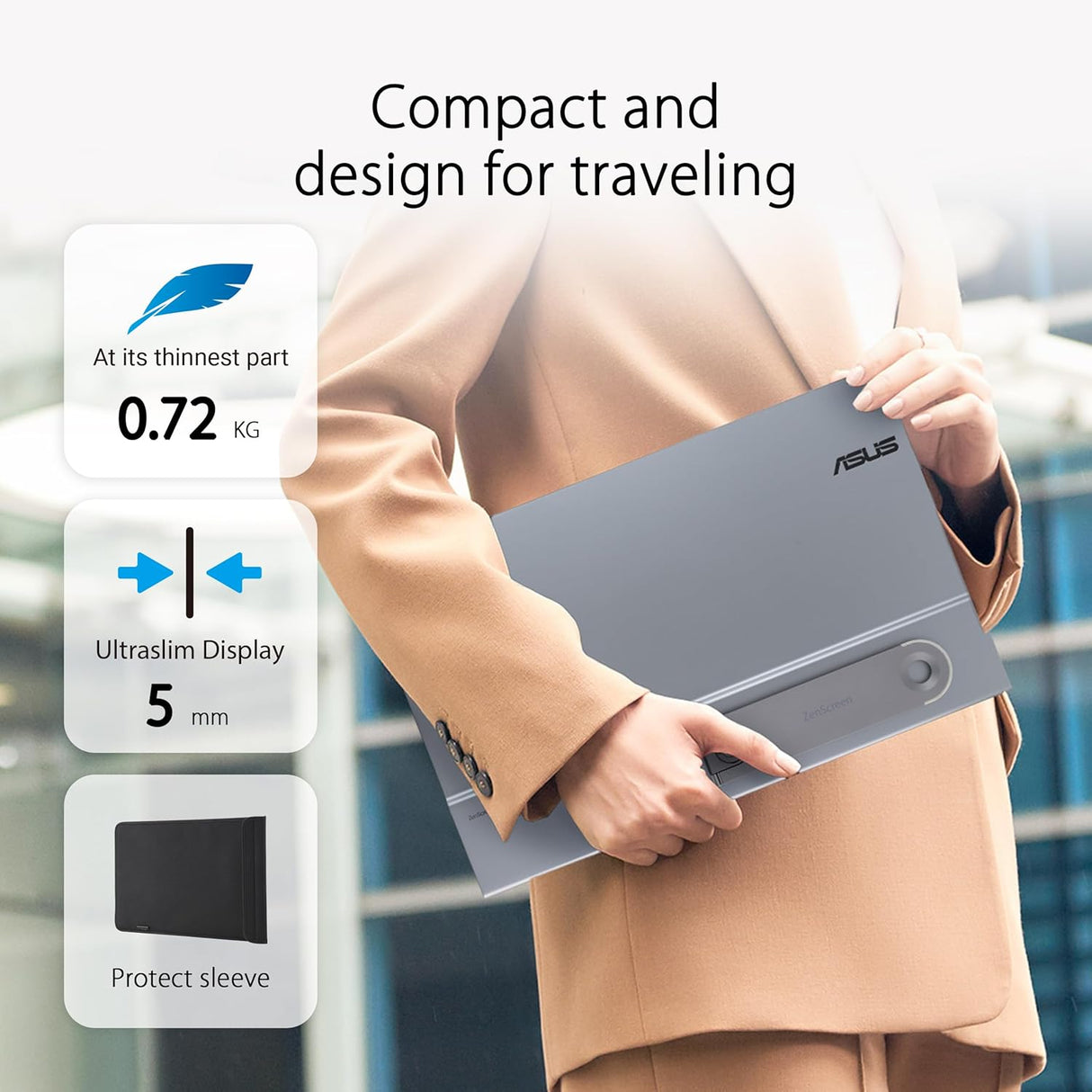 ASUS ZenScreen OLED MQ16AHE Portable Monitor