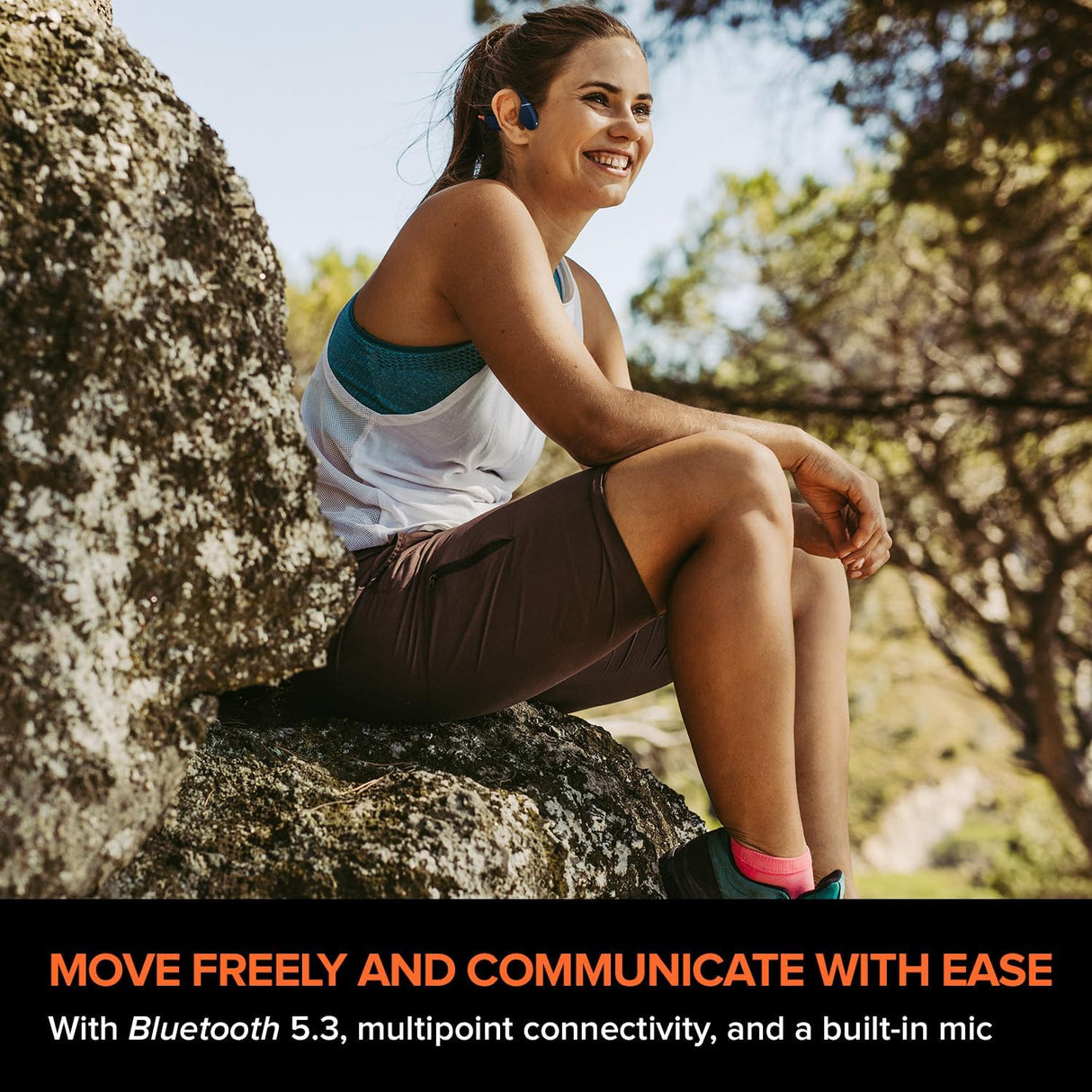 Creative Outlier Free Pro+ Wireless Waterproof Bone Conduction Headphones with Adjustable Transducers