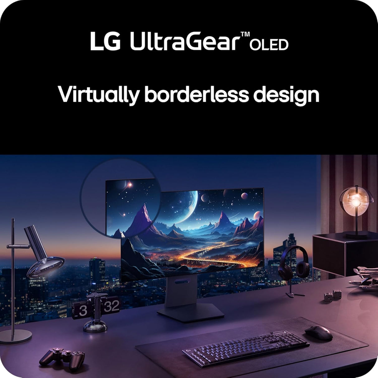 LG 32GS95UV-B — 32" Dual-Mode 4K UHD OLED Display Gaming Monitor