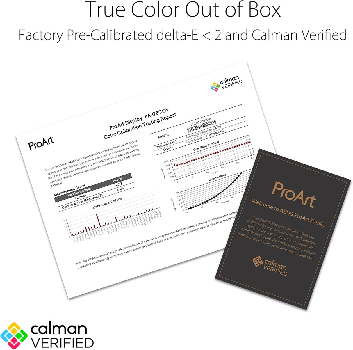 ASUS ProArt Display PA278CGV Professional Monitor QHD IPS Professional Monitor