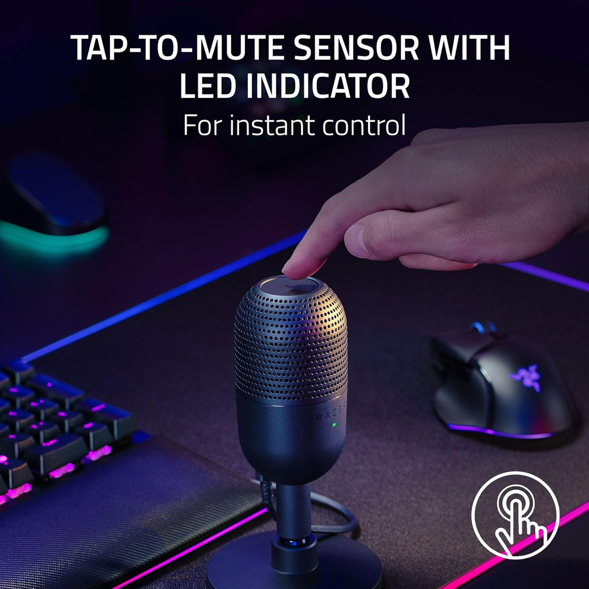 Razer Seiren V3 Mini - Ultra-Compact USB Microphone