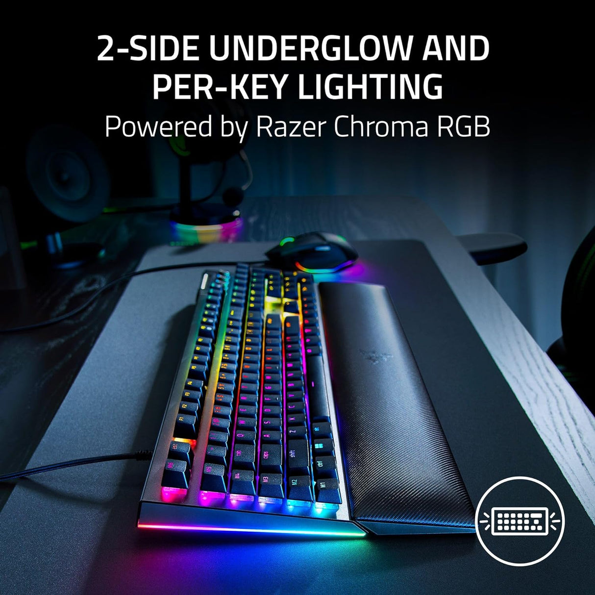 Razer BlackWidow V4 - US Layout - Mechanical Gaming Keyboard with Razer Chroma RGB