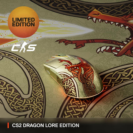 SteelSeries Aerox 3 Wireless Gaming Mouse CS2 Dragon Lore Edition