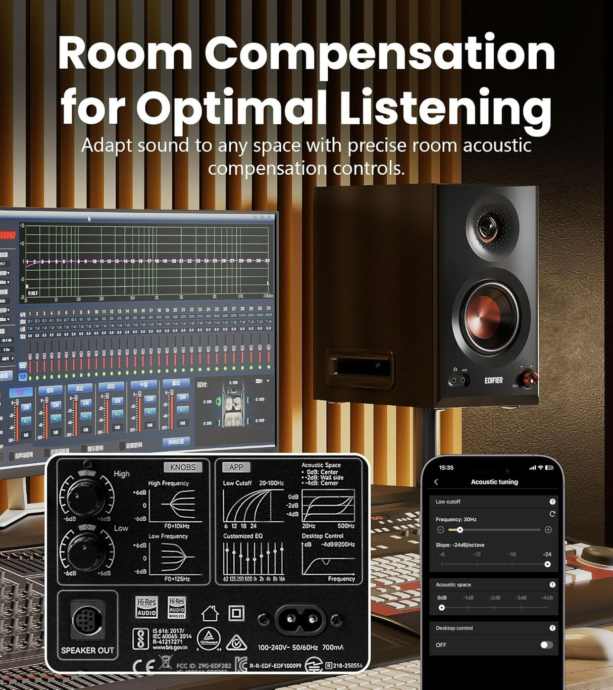 Edifier MR5 Powered Studio Monitor Speakers