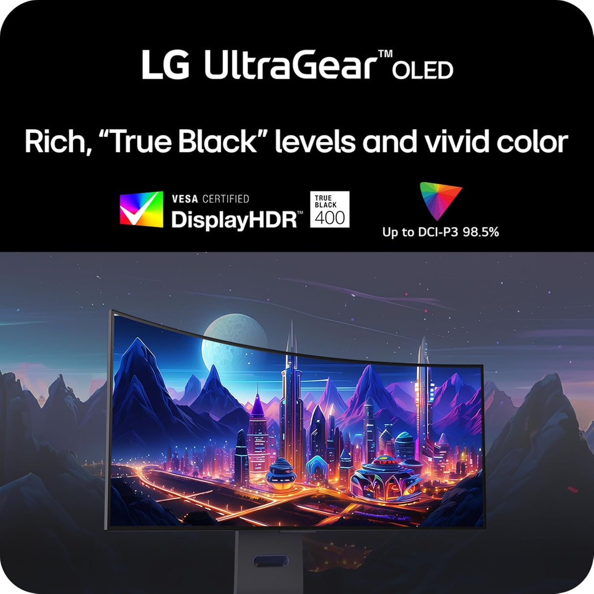LG 32GS95UV-B — 32" Dual-Mode 4K UHD OLED Display Gaming Monitor