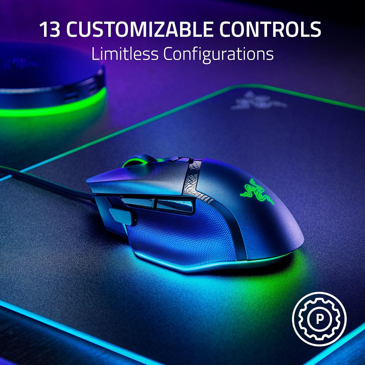 Razer Basilisk V3 35K Customizable Ergonomic Gaming Mouse