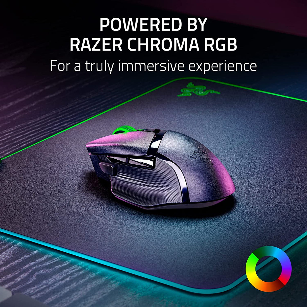 Razer Basilisk V3 X HyperSpeed - Customizable Wireless Gaming Mouse with RGB Lighting
