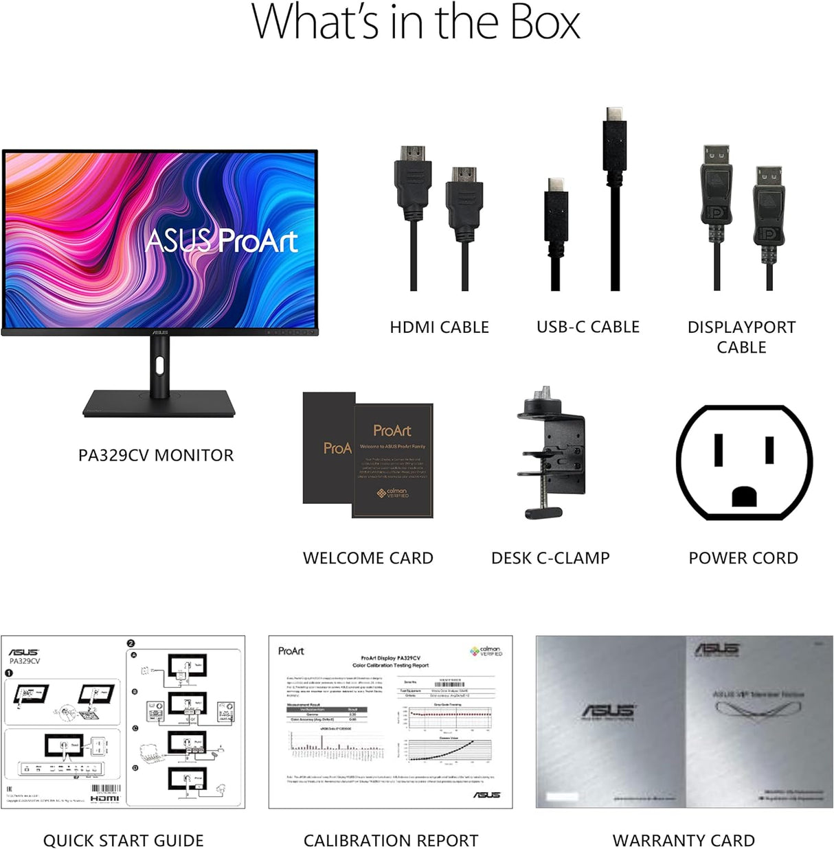 ASUS ProArt Display PA329CV 32 Inch 4K UHD Professional Monitor