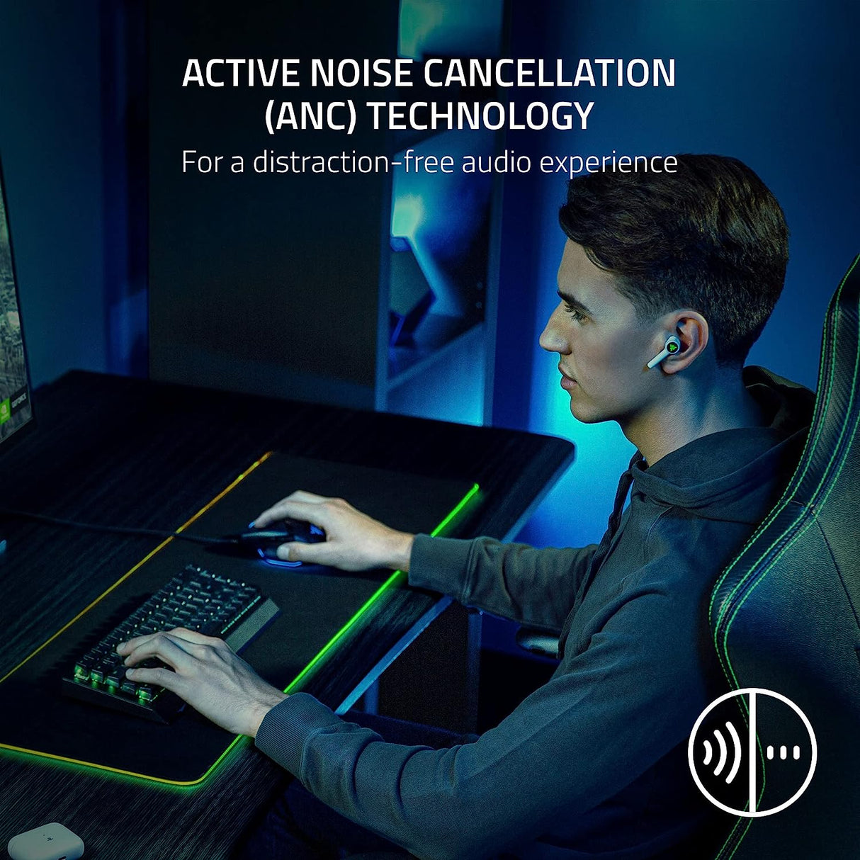 Razer Hammerhead HyperSpeed Wireless Gaming Earbuds for PS