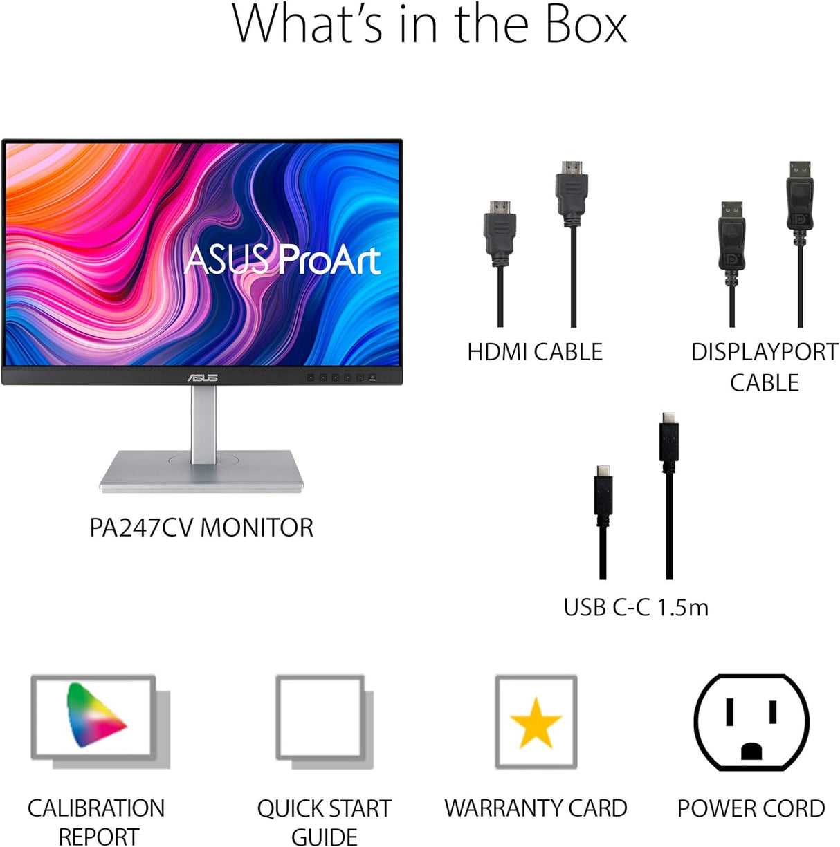 ASUS ProArt Display PA247CV 24 Inch Professional Monitor