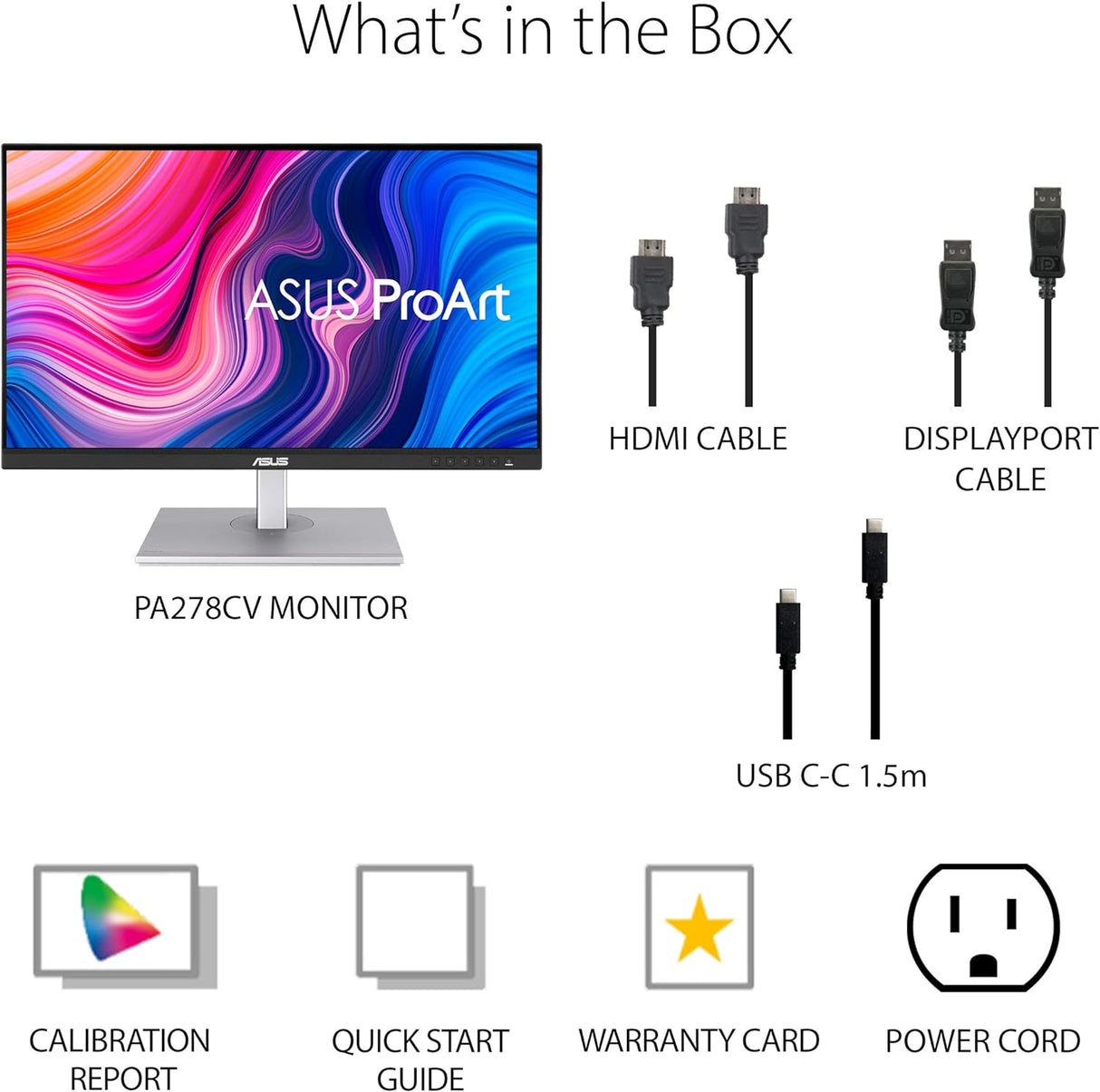 ASUS ProArt Display PA278CV 27 Inch Professional Monitor