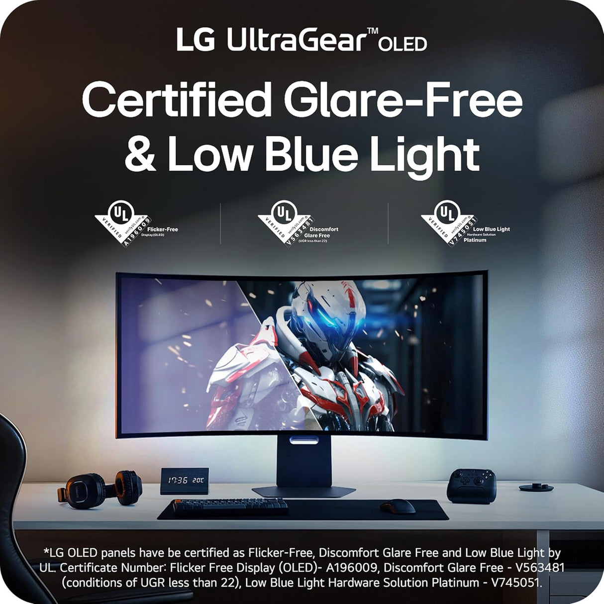 LG 45GX950A-B — 45" WUHD (5120 x 2160) OLED 165Hz Curved Gaming Monitor with 90W Type C PD