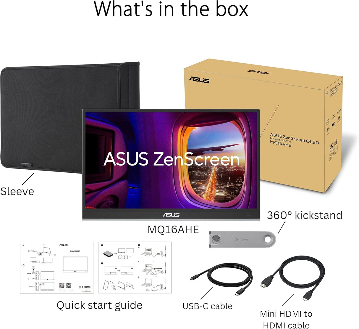 ASUS ZenScreen OLED MQ16AHE Portable Monitor