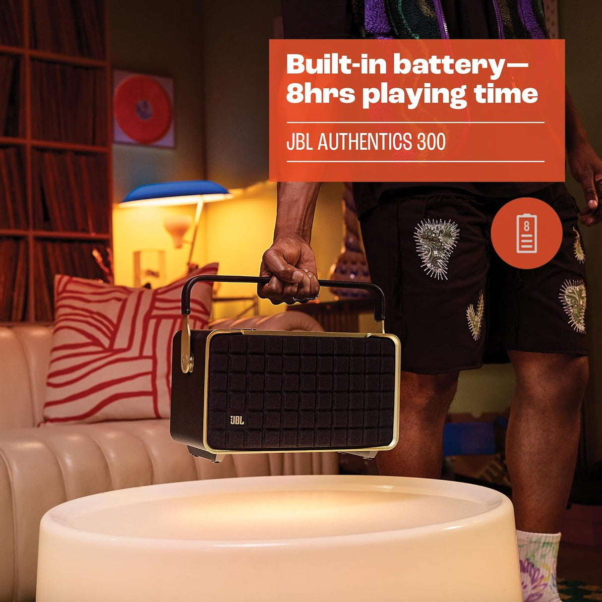 JBL Authentics 300 Retro Style Smart Home Speaker