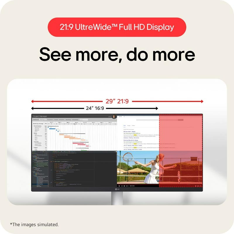 LG Monitor 29U531A-W 29-inch UltraWide™ 21:9 WFHD (2560x1080) IPS Display