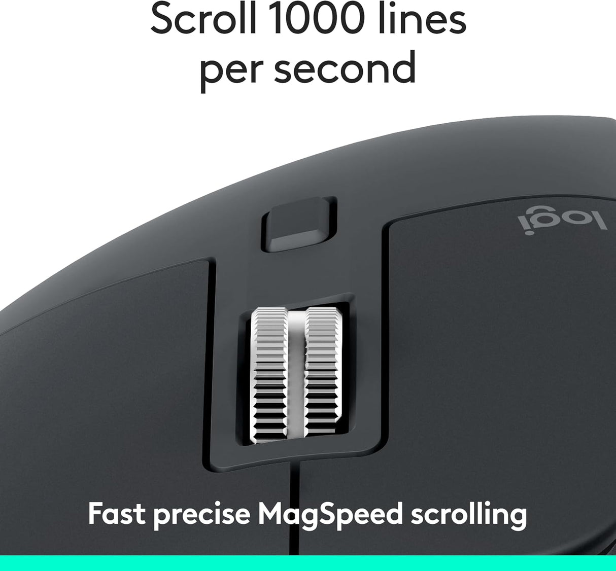 Logitech MX Master 3S Wireless Mouse Graphite - Bluetooth Edition
