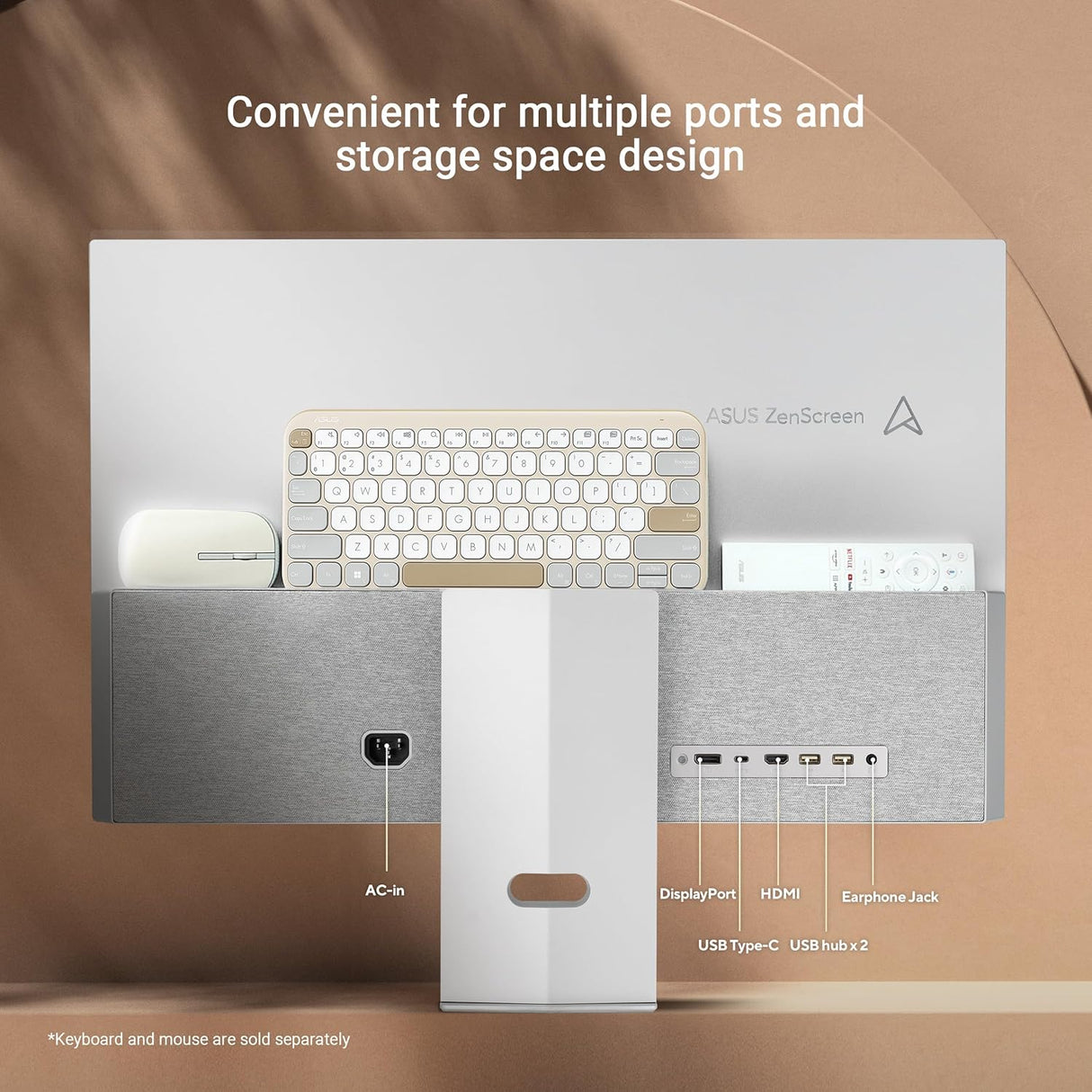 ASUS ZenScreen Smart MS27UC 27 Inch UHD IPS Panel Monitor