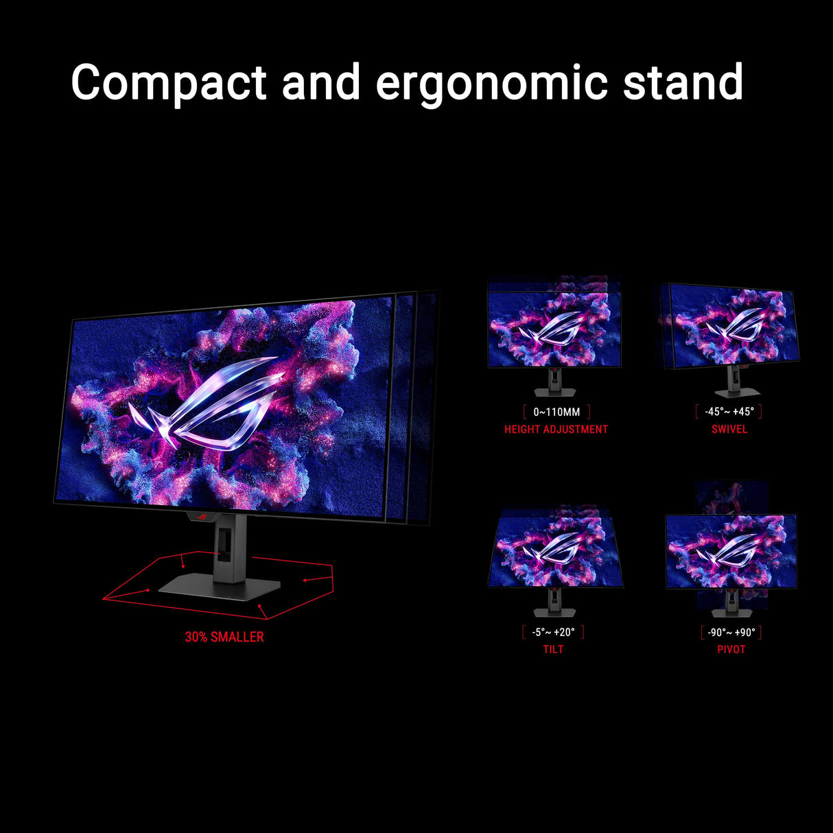 ASUS ROG Strix XG27AQDMGR 27-inch WOLED Gaming Monitor - 240Hz, Flat