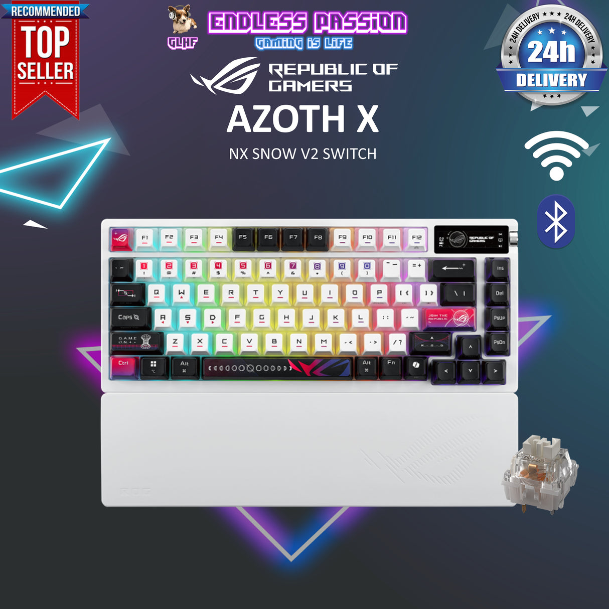 ASUS ROG Azoth X 75% Custom Gaming Keyboard