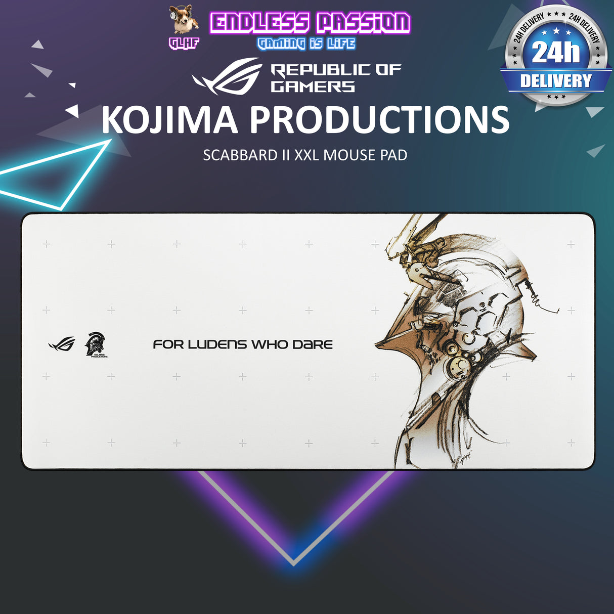 ASUS ROG Kojima Productions Edition SCABBARD II XXL Gaming Mouse Pad