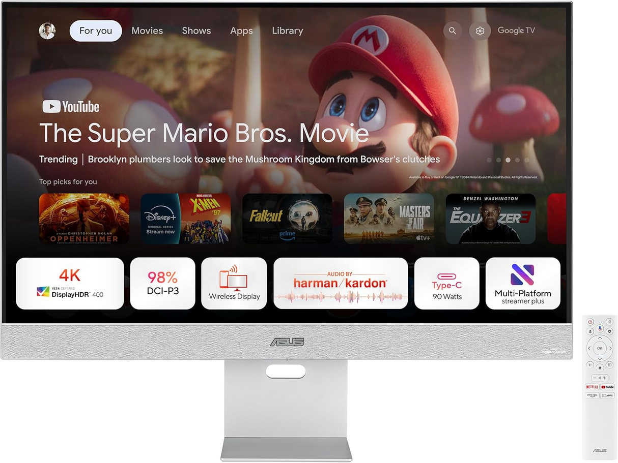 ASUS ZenScreen Smart MS32UC 31.5 Inch UHD IPS Panel Monitor