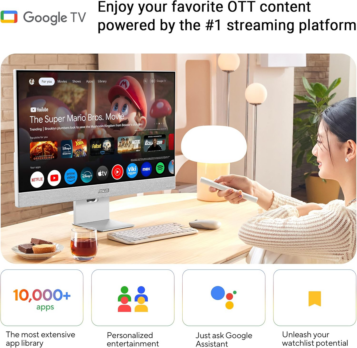 ASUS ZenScreen Smart MS32UC 31.5 Inch UHD IPS Panel Monitor