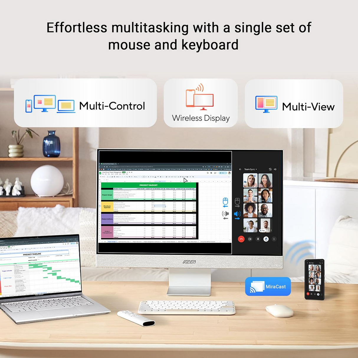 ASUS ZenScreen Smart MS32UC 31.5 Inch UHD IPS Panel Monitor
