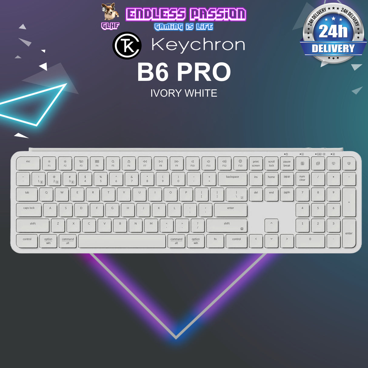 Keychron B6 Pro Ultra-Slim Wireless Keyboard