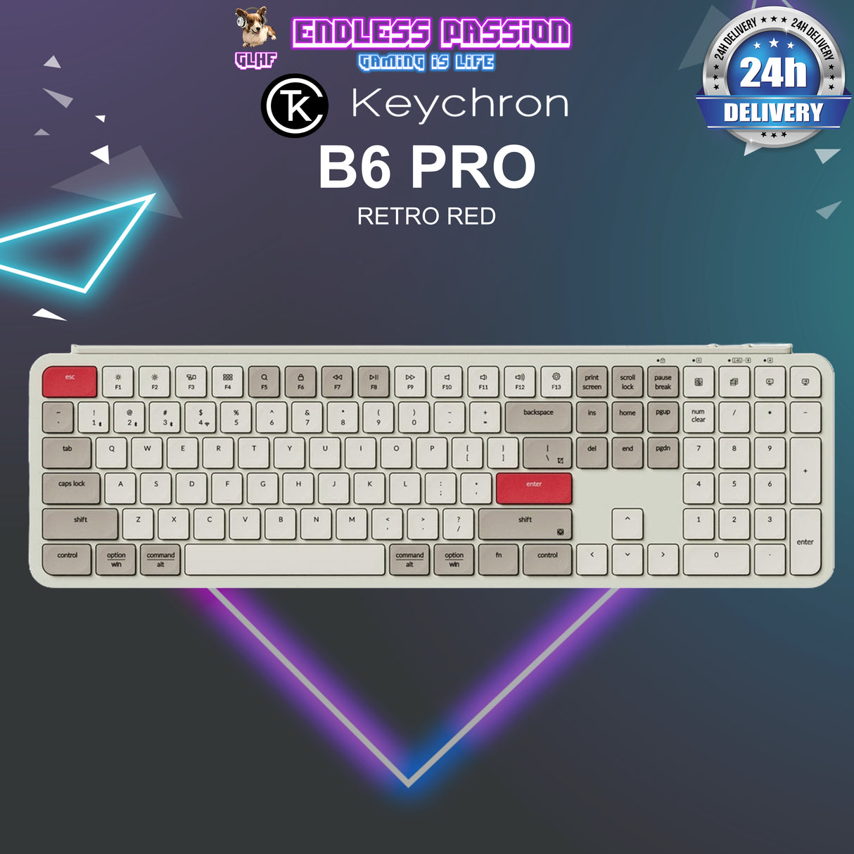Keychron B6 Pro Ultra-Slim Wireless Keyboard