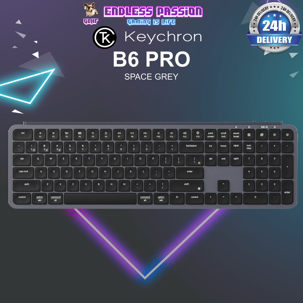 Keychron B6 Pro Ultra-Slim Wireless Keyboard
