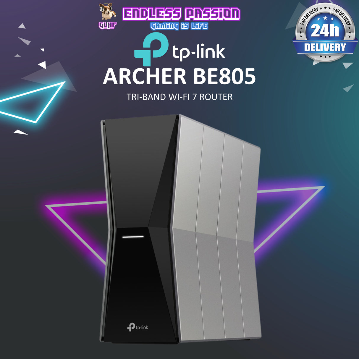 TP Link Archer BE805 BE19000 Tri-Band Wi-Fi 7 Router