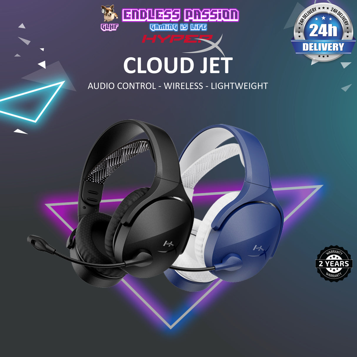 HyperX Cloud Jet - Dual Wireless Gaming Headset