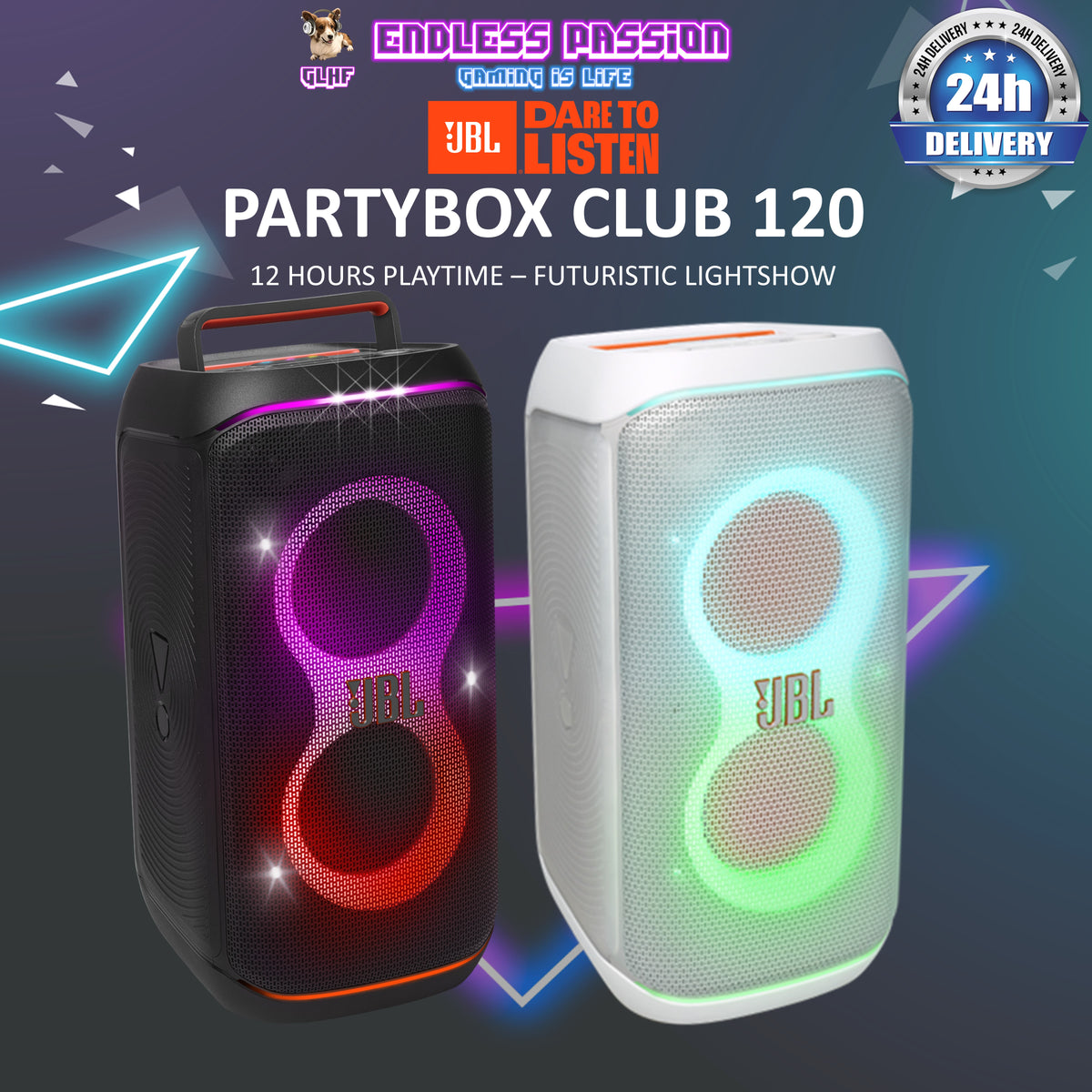 JBL PartyBox Club 120 Portable Party Speaker – Endless Passion