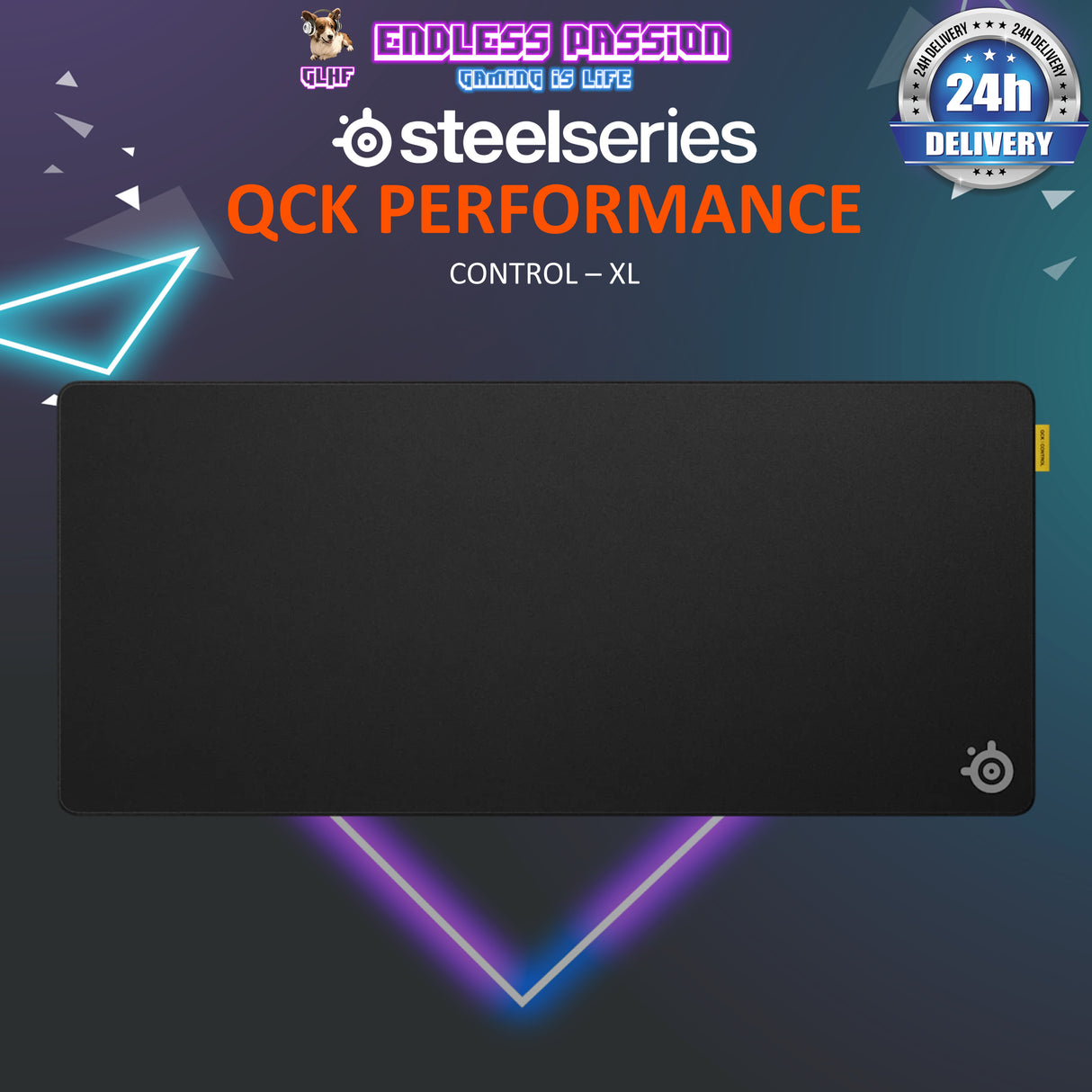 SteelSeries QCK Performance Gaming Mousepad - Available in Large / XL