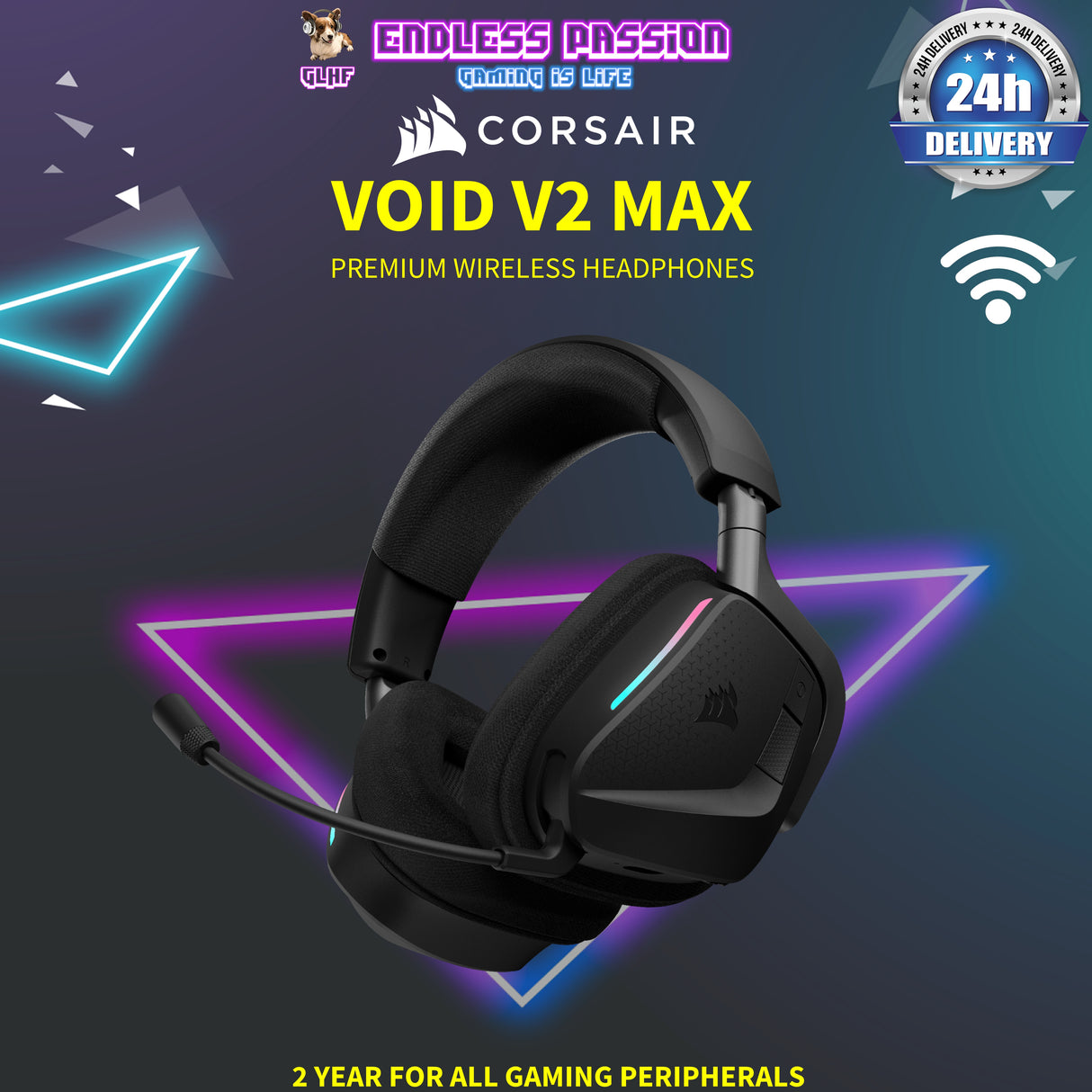 Corsair Void v2 MAX Wireless Gaming Headset