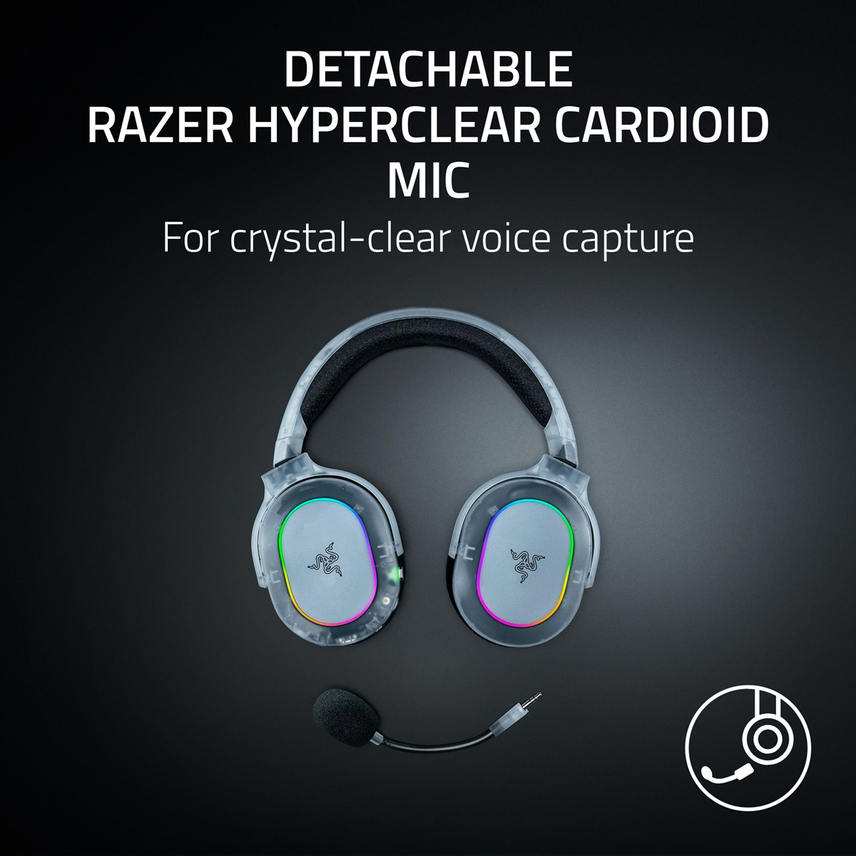Razer Barracuda X Chroma - Wireless Multi-Platform Gaming and Mobile Headset - Phantom White Edition