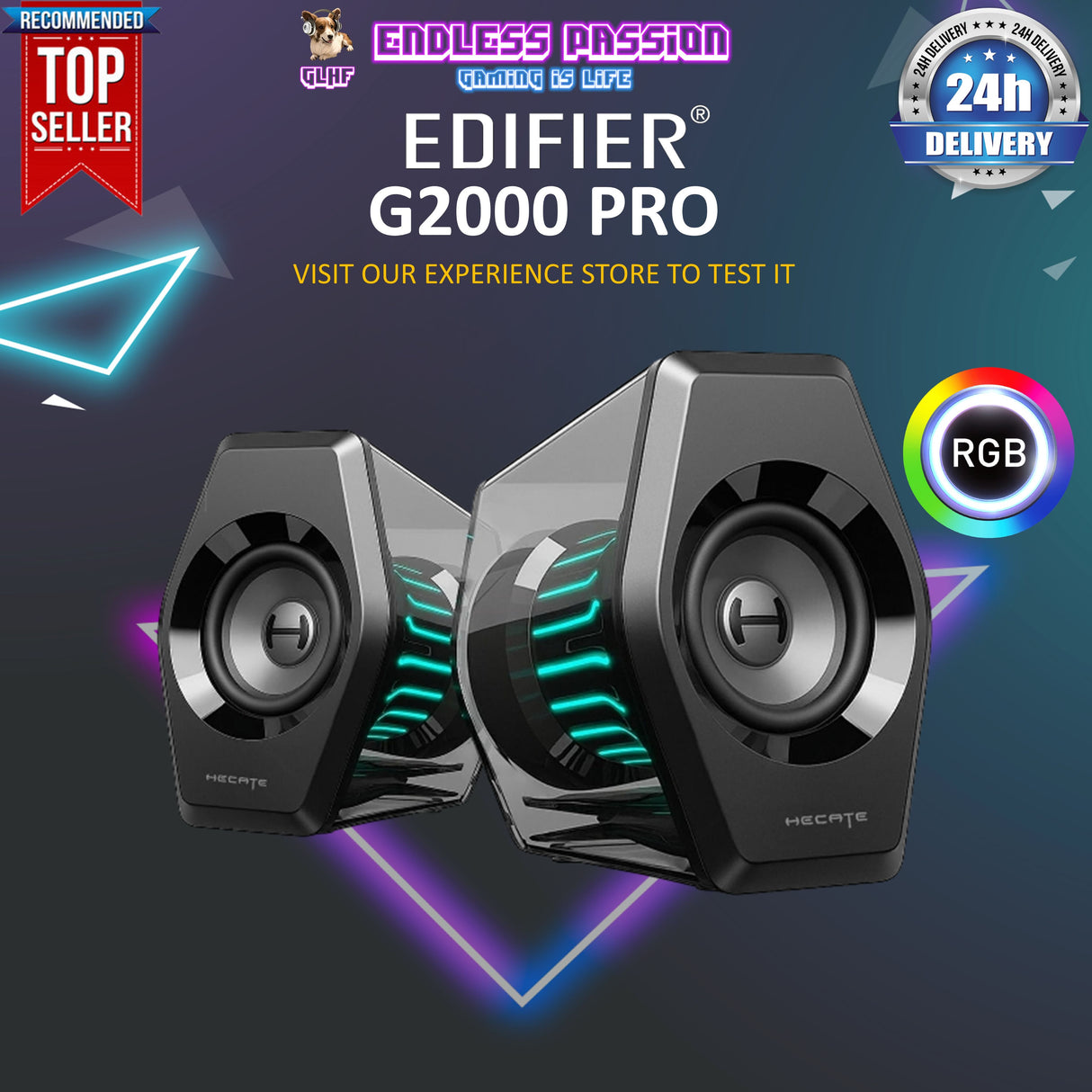 Edifier G2000 Pro RGB Computer Speakers With Bluetooth