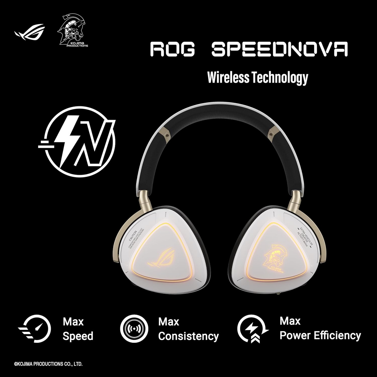 ASUS ROG Kojima Productions Edition DELTA II Tri-Mode Wireless SpeedNova Gaming Headset