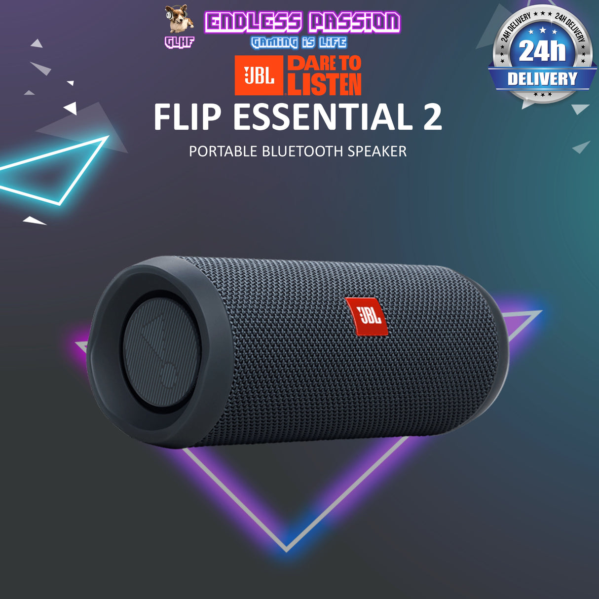 JBL Flip Essential 2 - Portable Waterproof Speaker