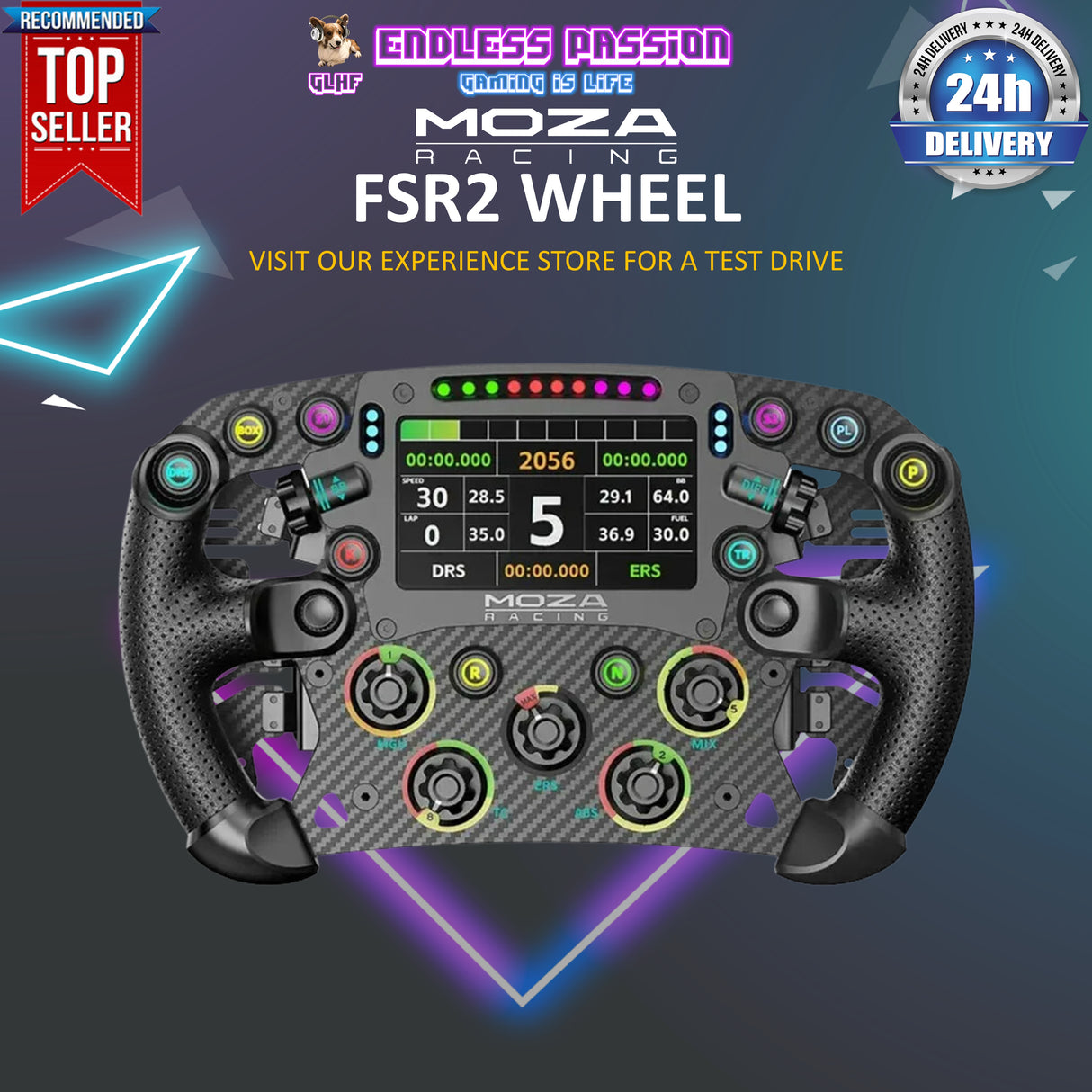 Moza FSR2 Formula Wheel - RS068