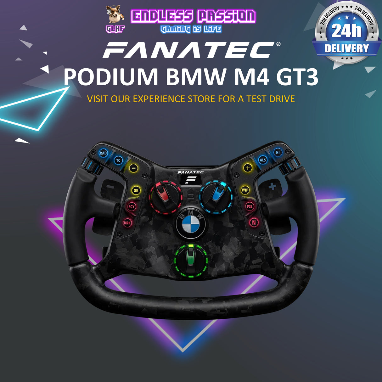 Fanatec Podium Steering Wheel BMW M4 GT3 - P_SW_BMW_GT3_H