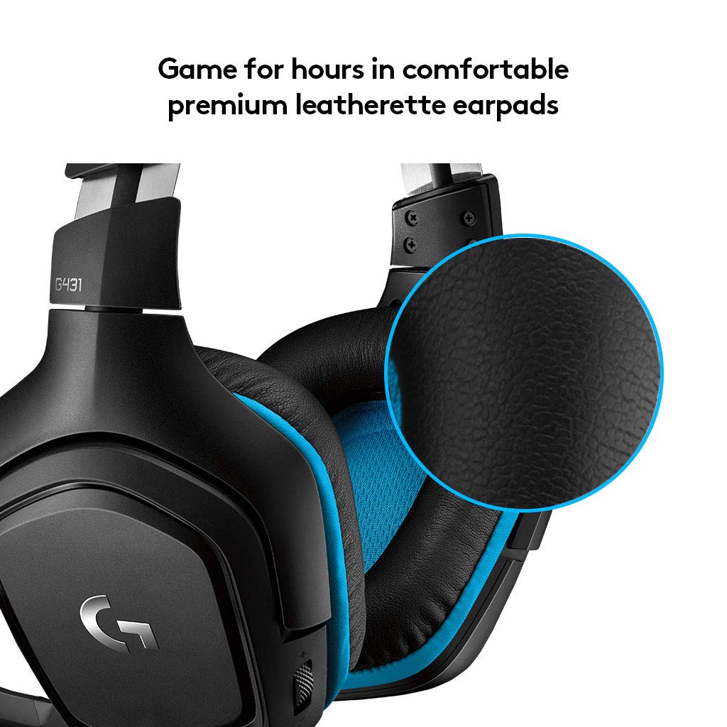 Logitech G431 7.1 Surround Sound Wired Gaming Headset
