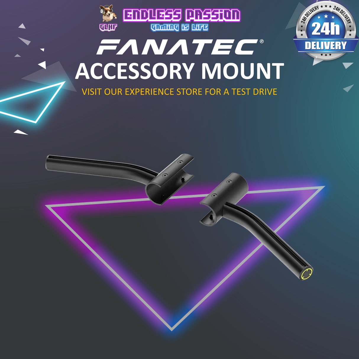 Fanatec ClubSport Cockpit Upper Accessory Mount - CRD-9900003-WW