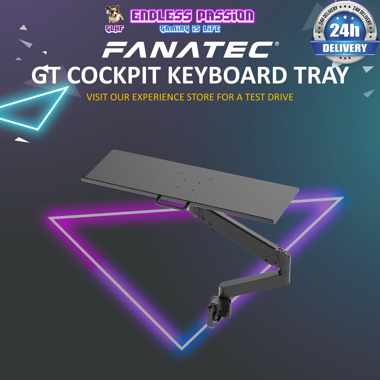 Fanatec GT Cockpit Keyboard Tray - CRD-9900015-WW