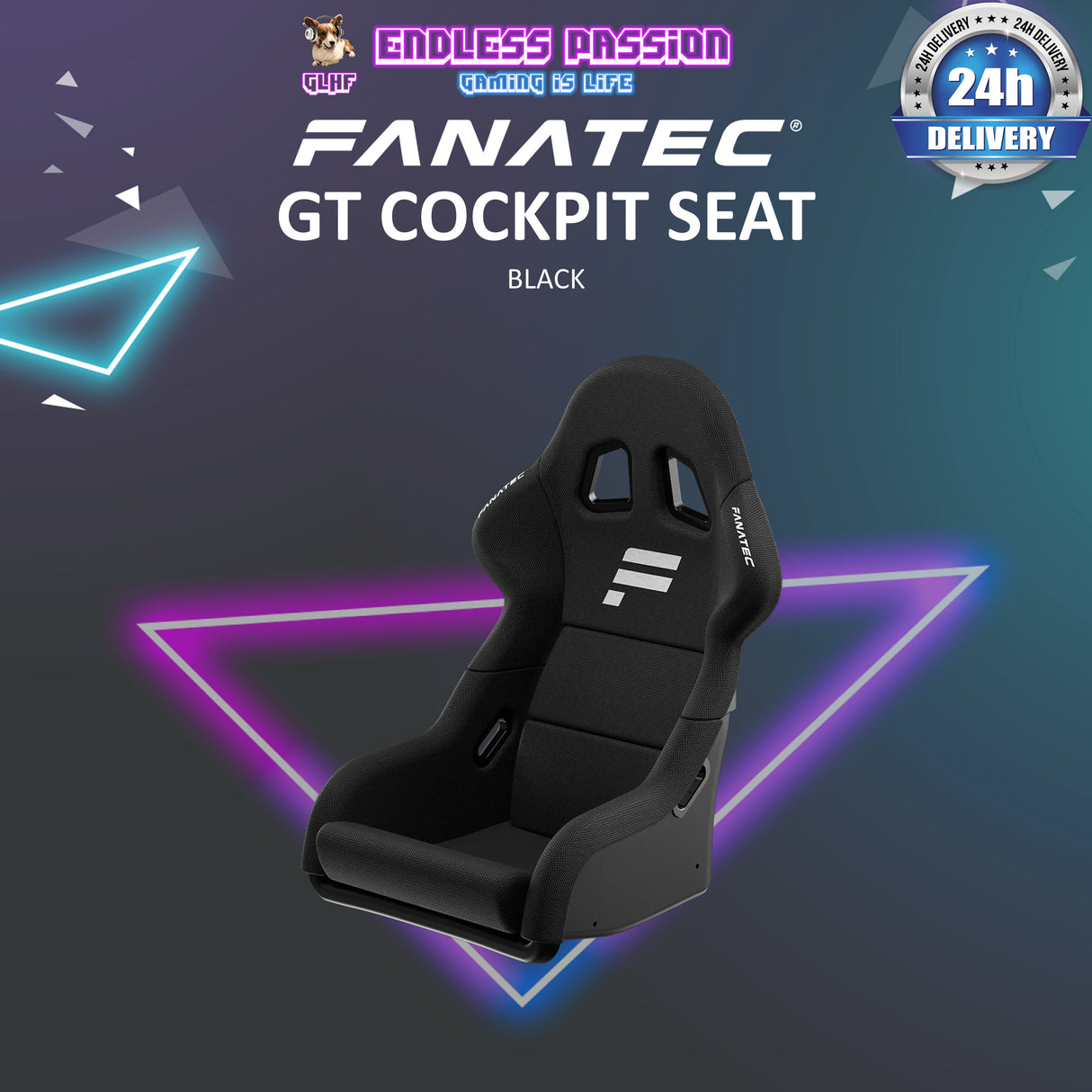 Fanatec GT Cockpit Seat Black - CRD-9010003-WW