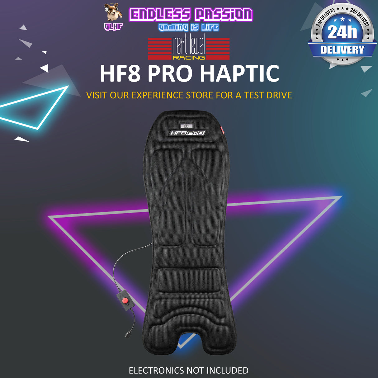 Next Level Racing HF8 Pro Haptic Feedback Pad - An Immersive Experience