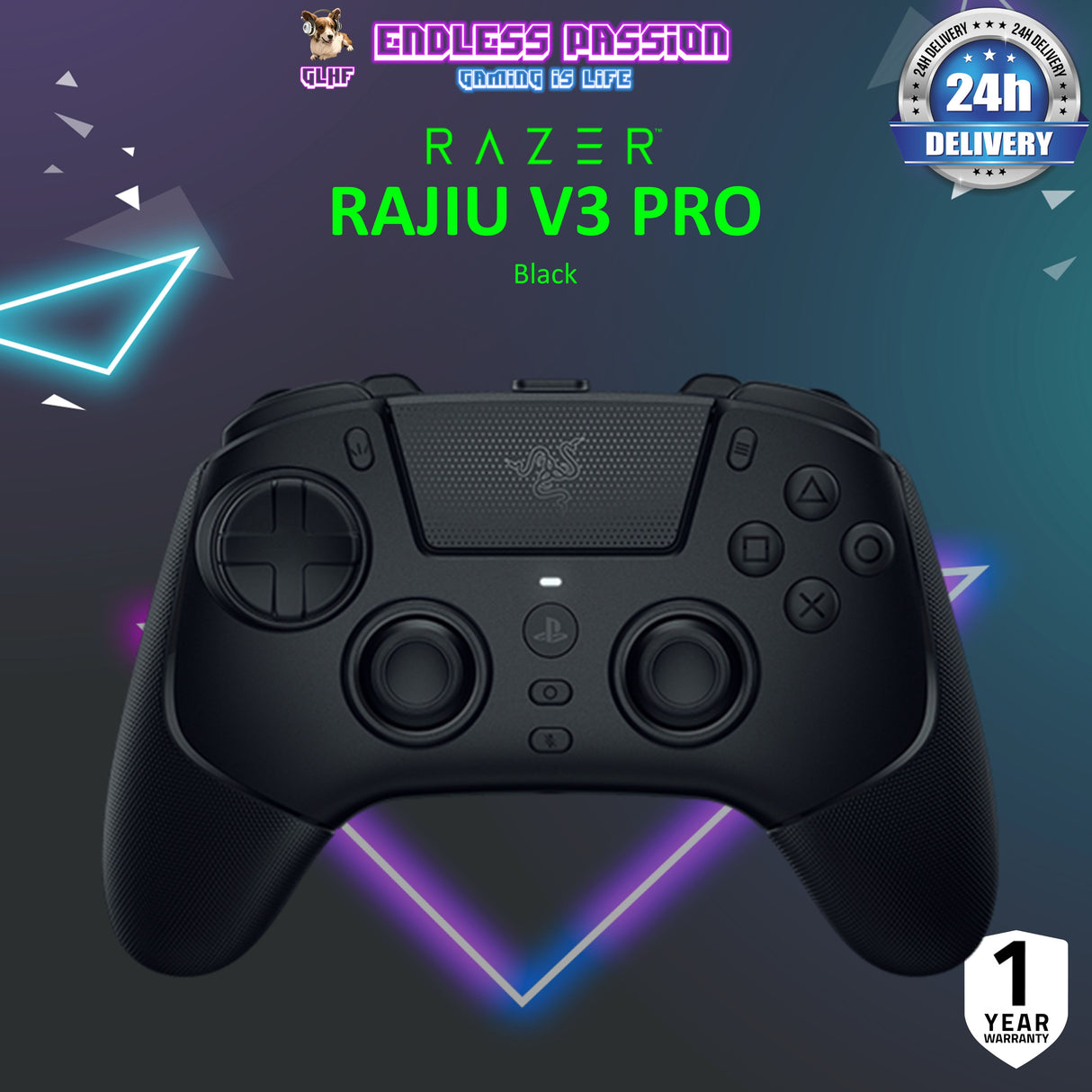 Razer Rajiu V3 Pro - Wireless Gaming Controller for PlayStation 5 & PC