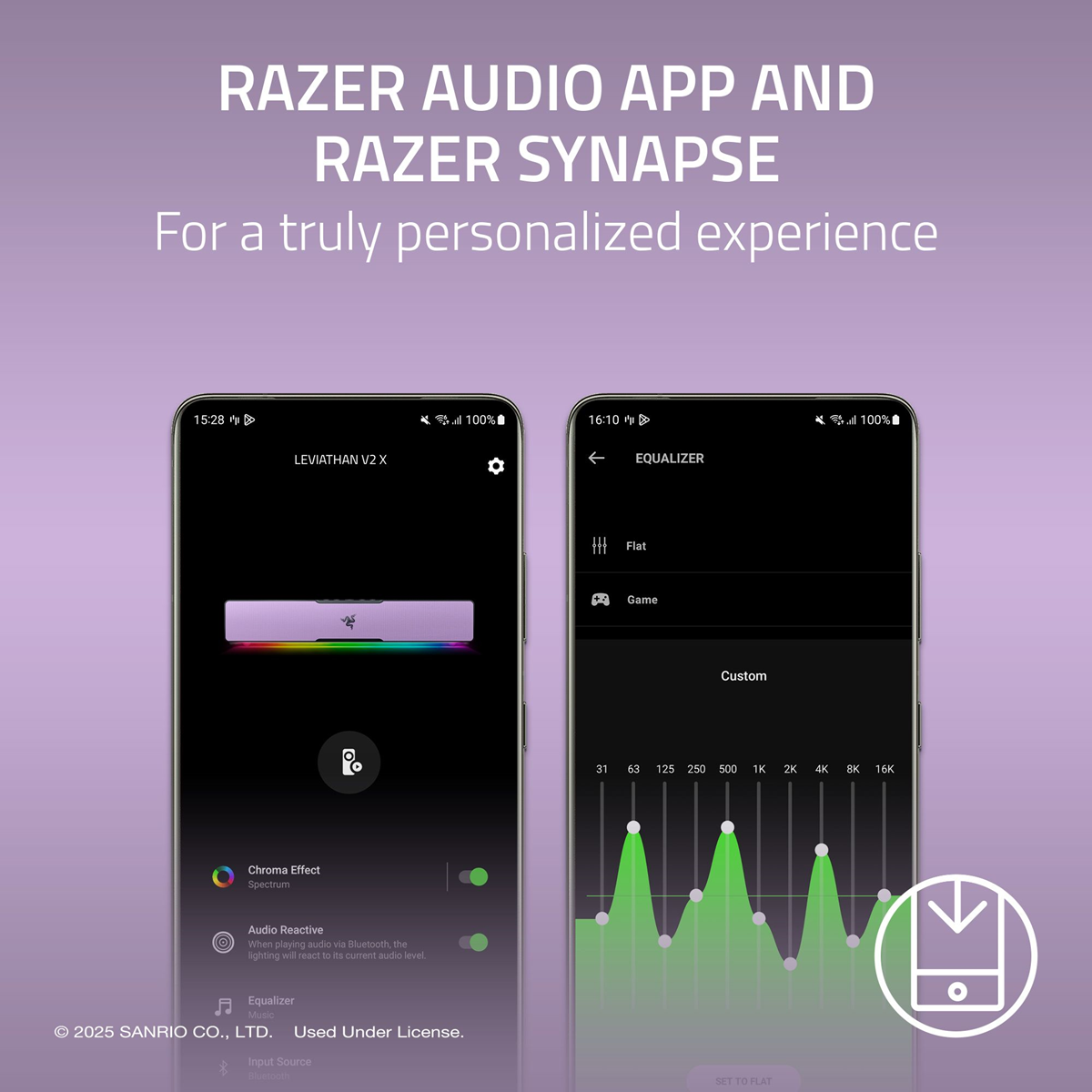 Razer Leviathan V2 X - PC Gaming Soundbar - Kuromi Edition