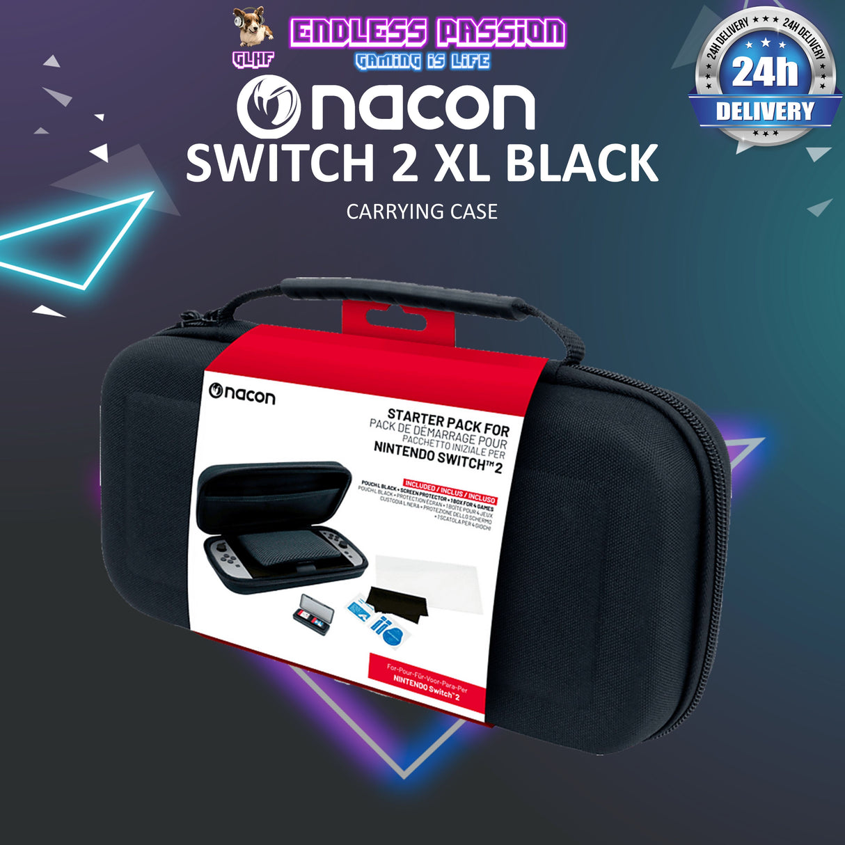 Nacon Black Switch™2 XL Carrying Case