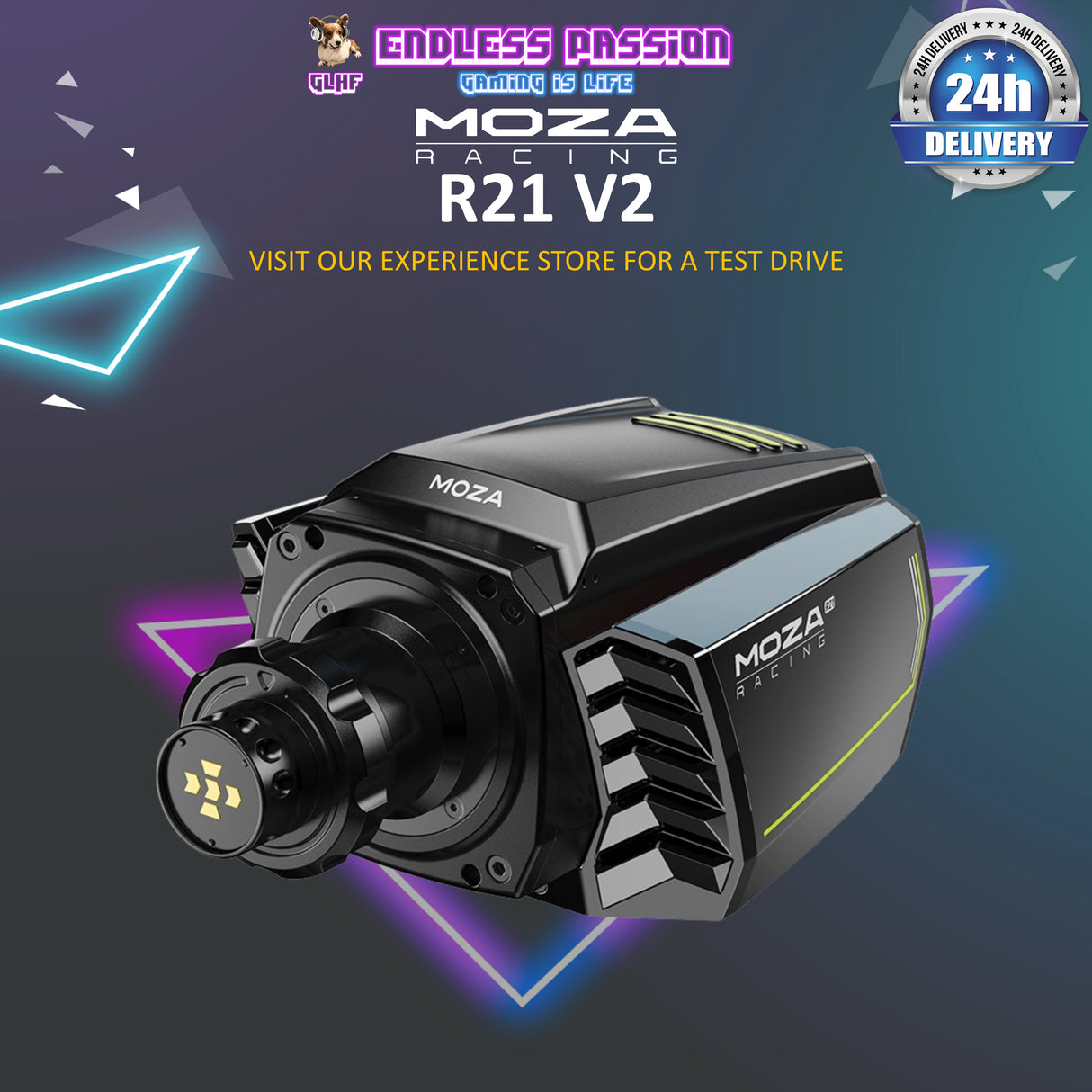 Moza R21 V2 Direct Drive Wheel Base - RS085